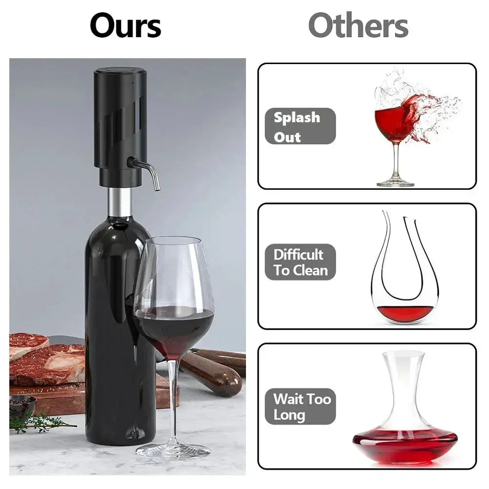 Rechargeable Electric Wine Aerator Dispenser Automatic Wine Decanter Intelligent Electric Wine Dispenser Party Kitchen Tool Gift from PriceLows™