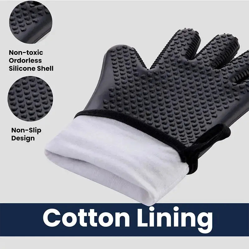 Silicone Oven Mitts | Extra Long | Heat Resistant | One Size