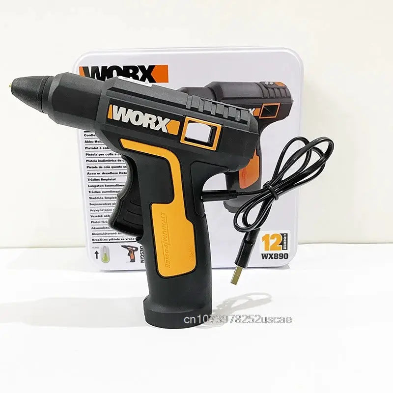 Worx WX890 Hot Melt Glue Gun DIY Mini Household Industrial Guns Heat Temperature Electric Repair Tool with 5Pcs Glue Sticks from PriceLows™