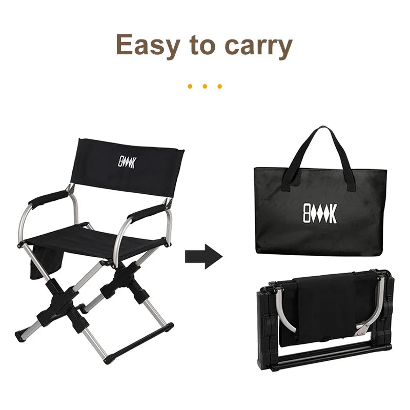 Director's Chair | Aluminum Frame | 100 kg Load Capacity | Size 55x50x82 cm