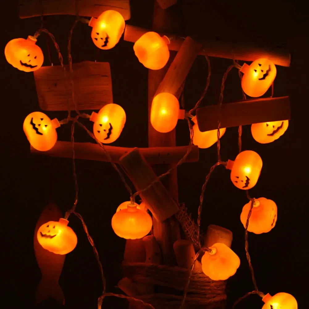 1.2M-5M Halloween Pumpkin String Lights LED 3D Pumpkin Twinkle Light Battery Powered Atmosphere Fairy Lamp Halloween Decoration from PriceLows™