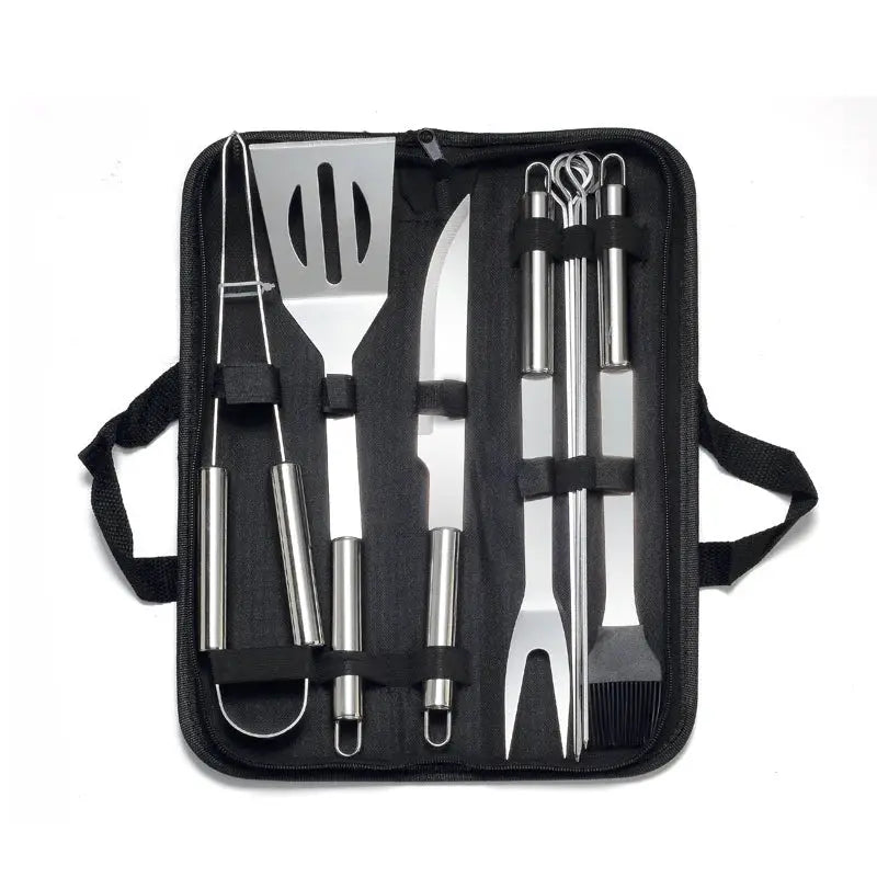 BBQ Grill Utensil Set | Stainless Steel | Portable | Case Included