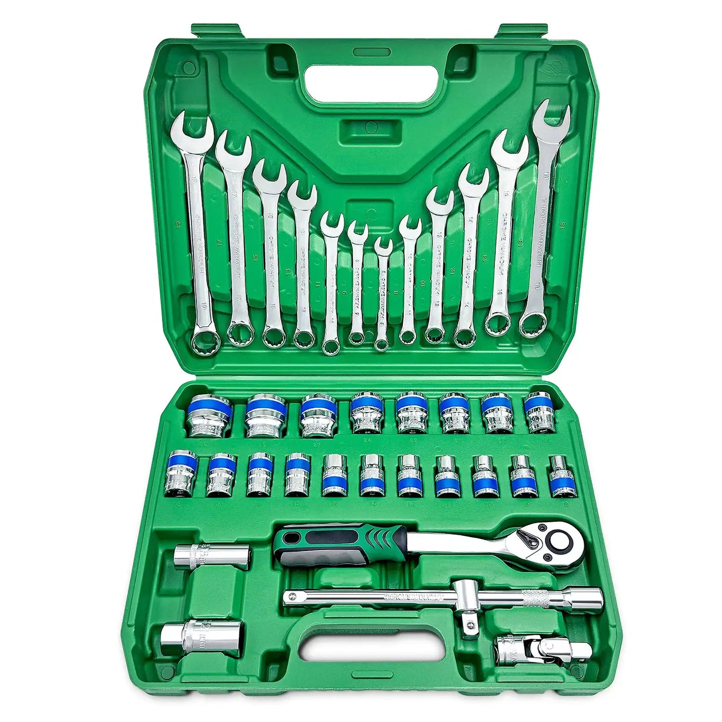 37pcs/set Socket Wrench Ratchet Set Repair Tools Chrome Vanadium Steel Wrench Multi-Varieties Efficient Ratchet Wide Application from PriceLows™