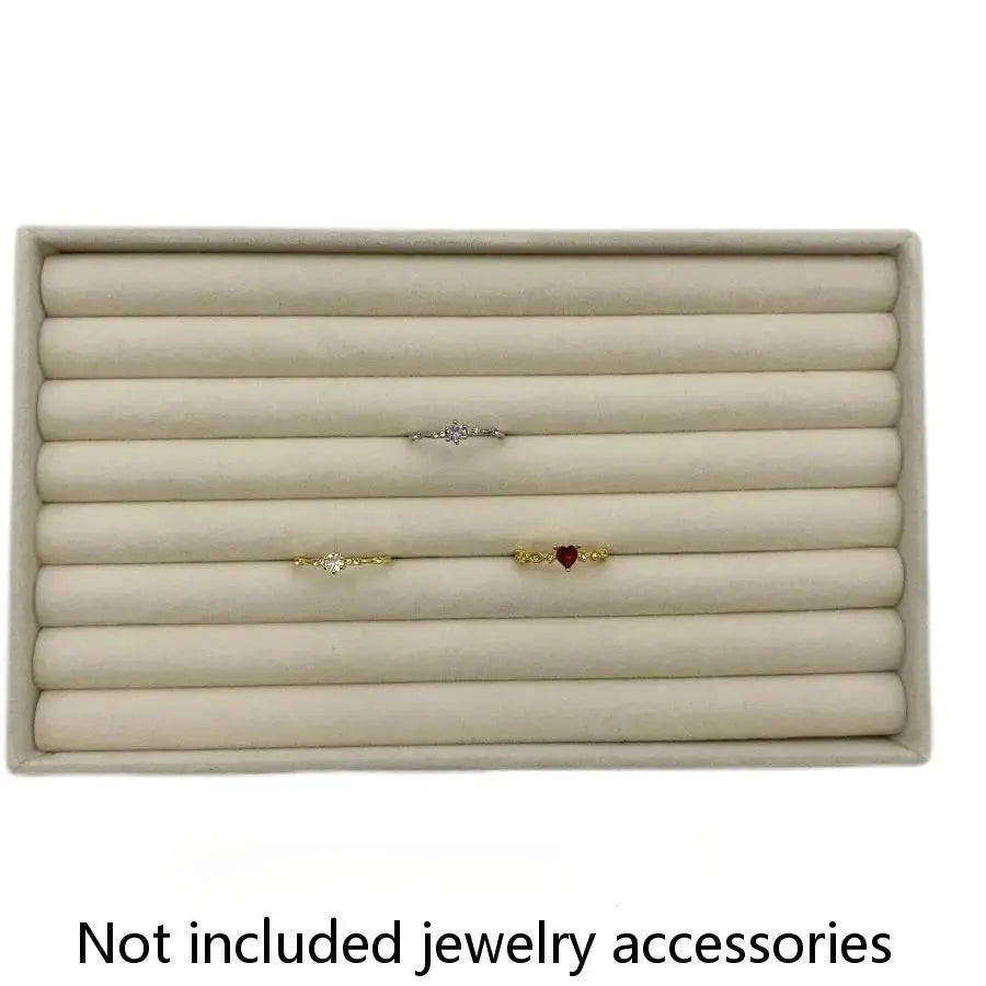 Jewelry Display Jewelry Storage Box Velvet Desktop Organizer Ring Necklace Bracelet from PriceLows™