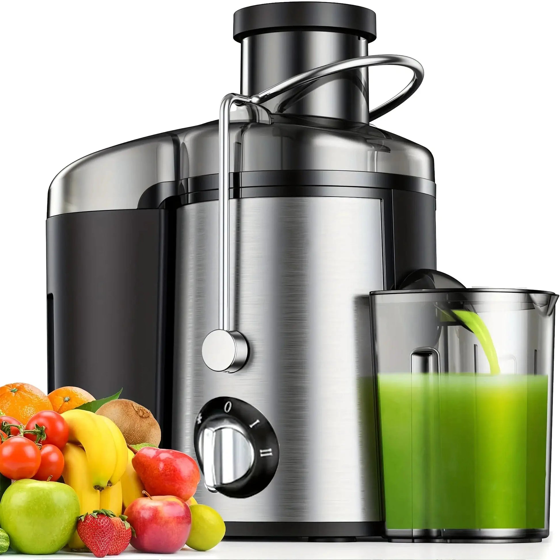 Multi-Function Juicer, Juice Blender, Mixer, Food Processor, 3-Inch Wide-Mouth Juicer Extractor for Vegetables And Fruits, 3-Speed Settings, Easy to Clean, Detachable, High Juice Yield, Fast Juicing, Quick Juice Extraction fo from PriceLows™
