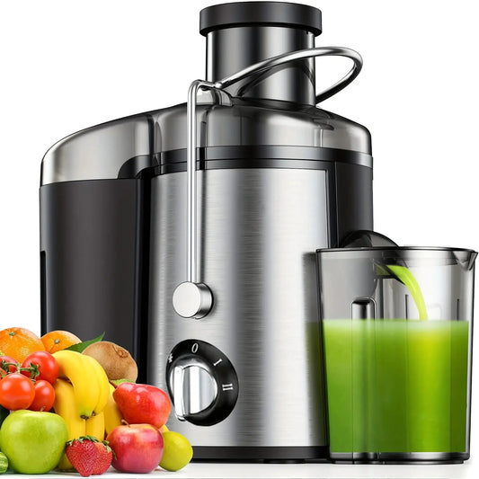 Multi-Function Juicer, Juice Blender, Mixer, Food Processor, 3-Inch Wide-Mouth Juicer Extractor for Vegetables And Fruits, 3-Speed Settings, Easy to Clean, Detachable, High Juice Yield, Fast Juicing, Quick Juice Extraction fo from PriceLows™