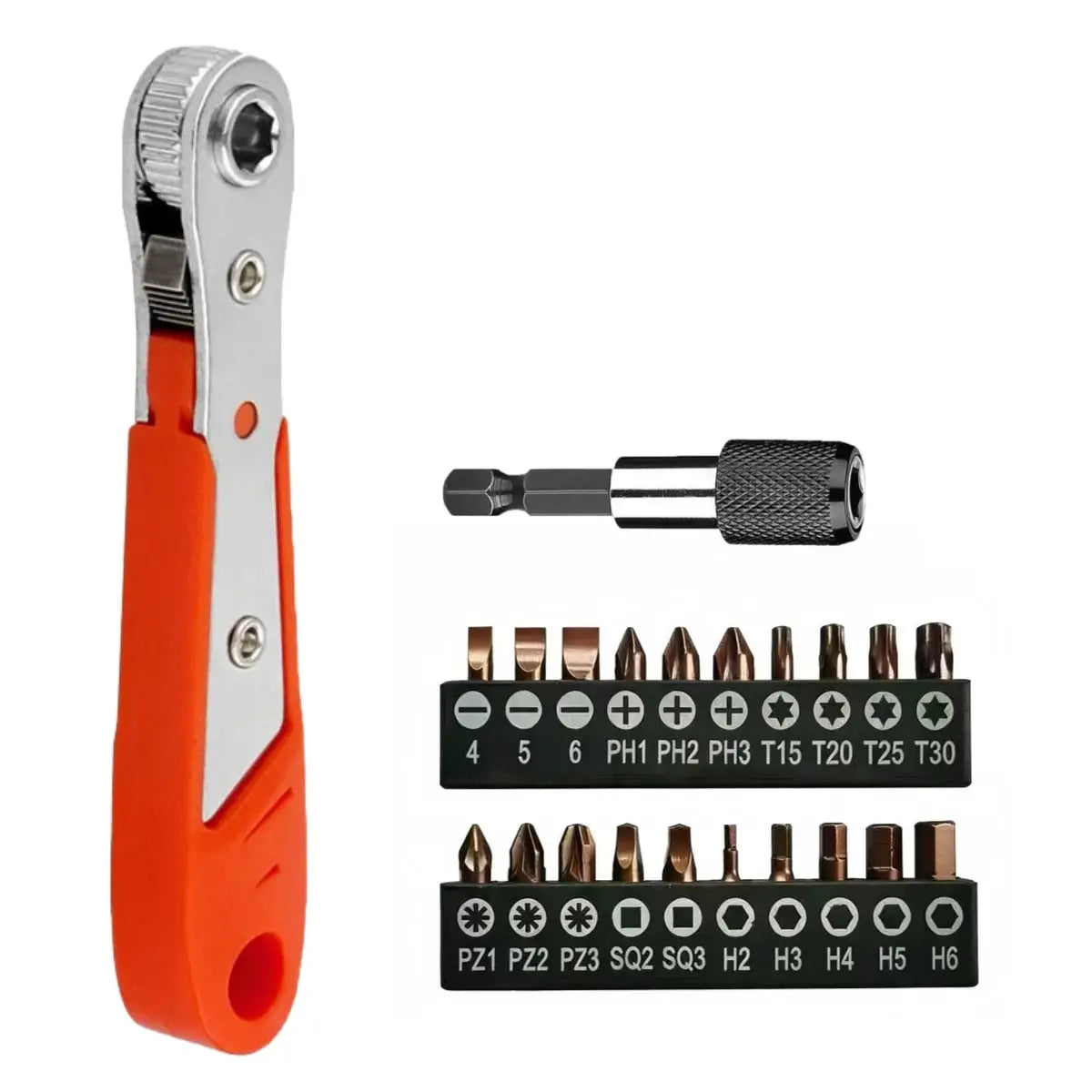 Household Repair Toolbox Combination Ratchet Wrench Screwdrivers Socket Repair Set Tool Box With 25mm multi model S2 Bit Heads from PriceLows™