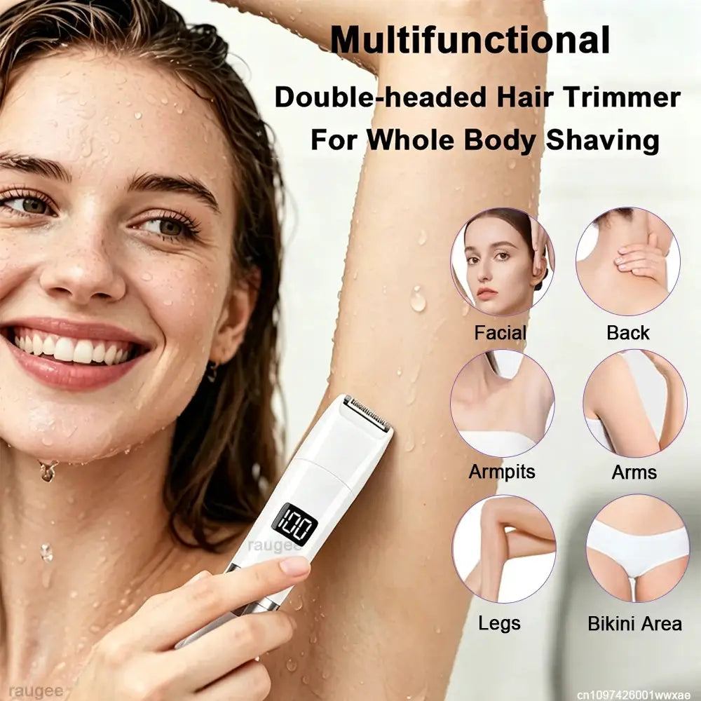 Electric Epilator | Painless Wet Or Dry | Stainless Steel Blade | Digital Display