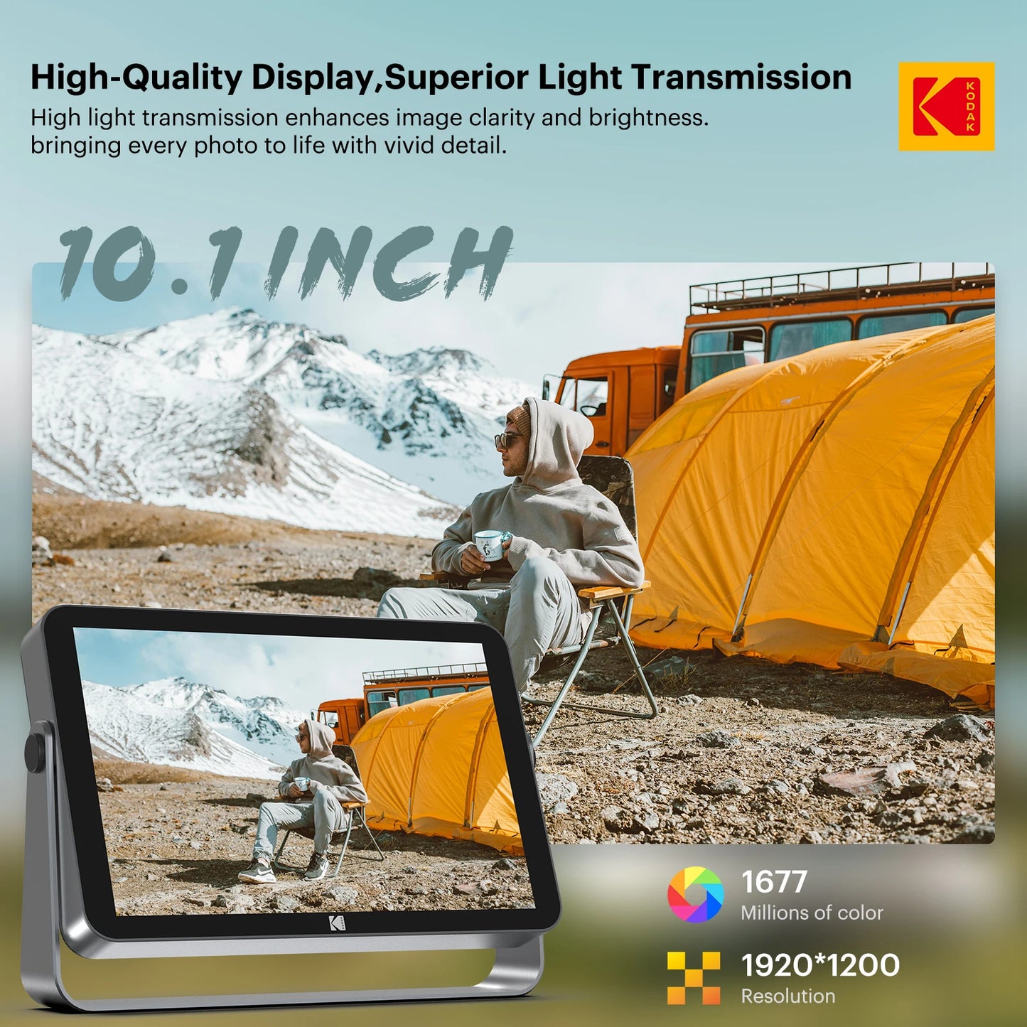 Kodak Digital Photo Frame | 10 Inch Display | WiFi Enabled | 32GB Storage