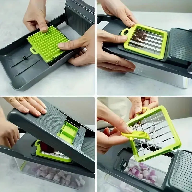 Multifunctional Grater | Stainless Steel Blades | 14 Piece Kitchen Set