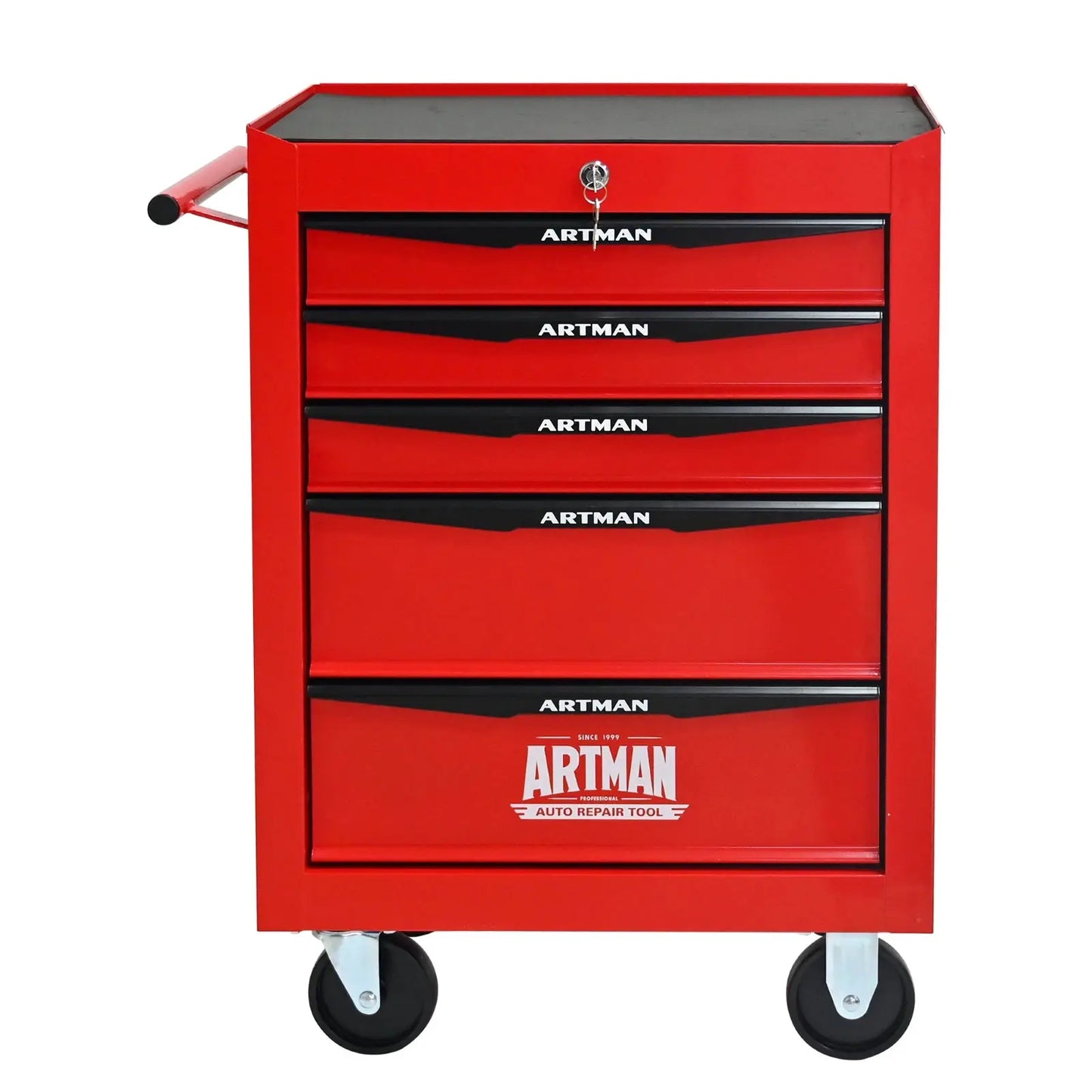 Rolling Metal Tool Chest with 5 Drawers, 20" 5-Drawer Tool Chest Cabinet with Ball Bearing Drawer Slides, Steel Tool Storage Box from PriceLows™