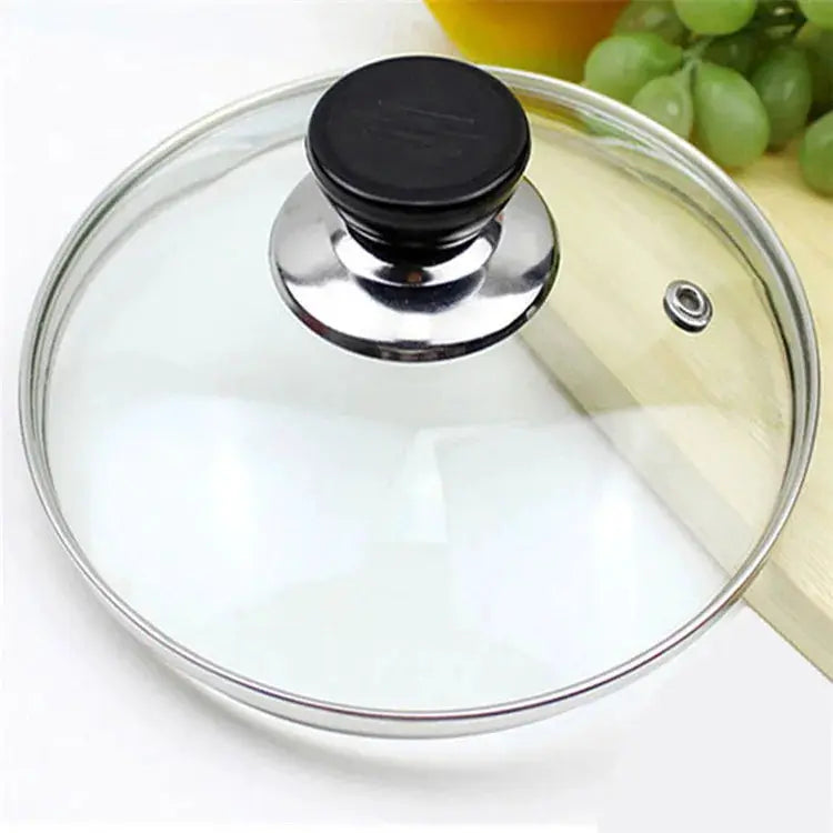 Tempered Glass Frying Pan Lid | Round | Visible Vertical Lid | 20-30 cm