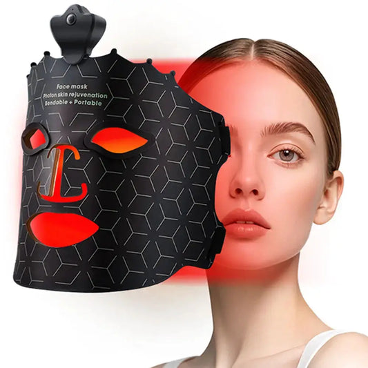 Silicone Led Face Mask Light Therapy 7 Colors Red Light Therapy Anti Aging Acne Pore Oil Control Skin Tighten Whiten Home Use from PriceLows™