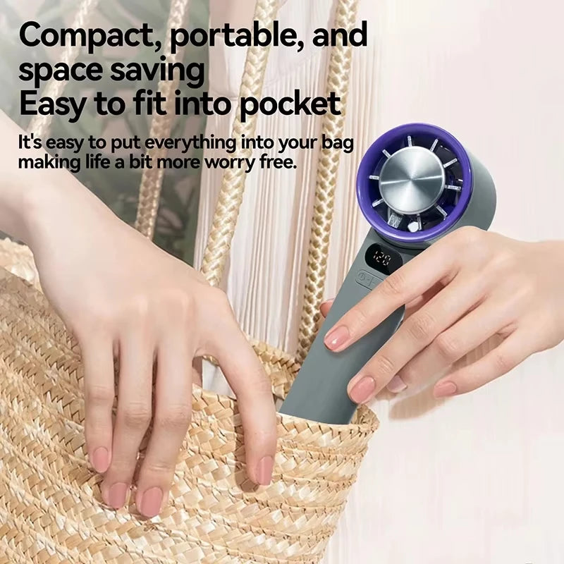 Xiaomi Mini Handheld Fan | 120 Speed | Bladeless Portable | Ice Mode