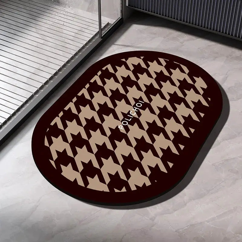 Diatomite Bath Mats Bathroom Absorbent Anti Slip Floor Mat Foot Carpet Quick Dry Shower Toilet Rug Doormat Washable from PriceLows™