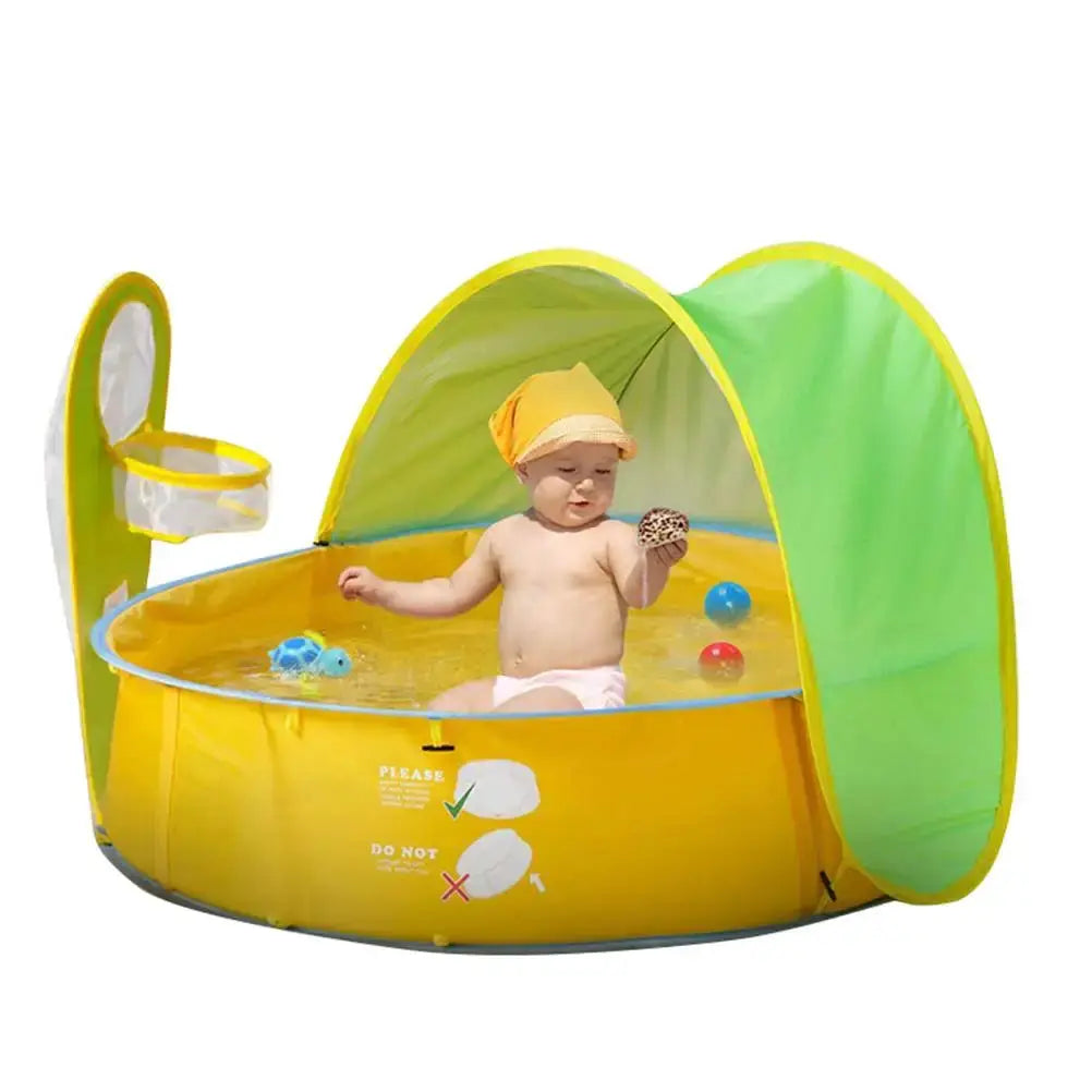 Baby Beach Tent Sun Shelter Light Weight Baby Beach Tent Ultraviolet Spacious Space for Travel for Camping from PriceLows™