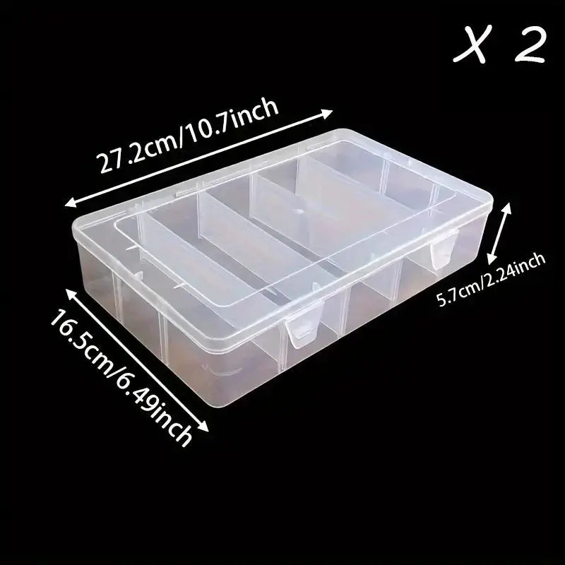 Hardware tool storage box, 5-compartment transparent tool organizer box, screw and accessory sorting box, household screw and wr from PriceLows™