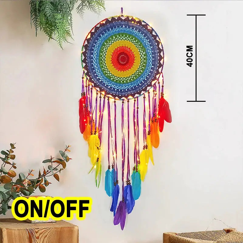 big dream catcher hanging/light decoration nordic decoration home girls room/nursery/kids decor dreamcatcher children room new 5 from PriceLows™