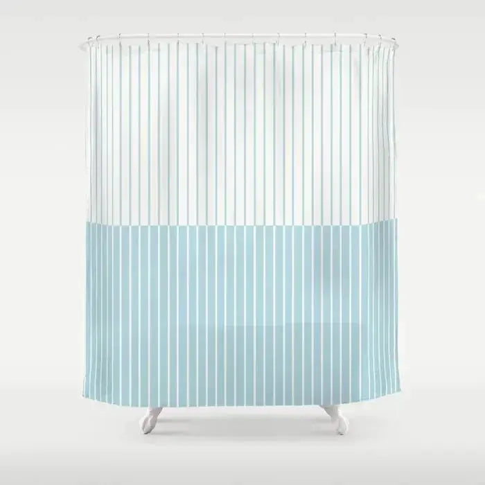 Simple Colorful Lines Modern Fashion Pattern Shower Curtain Home Decoration Creative Personalized Shower Curtains from PriceLows™