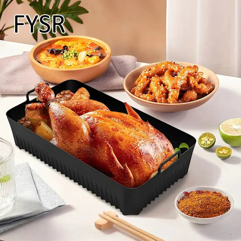 Air Fryer Silicone Liners | Rectangle 3.5 Qt | Ninja DZ071 AF500UK Compatible