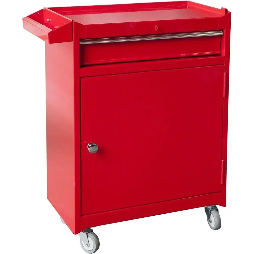ATBT1204B-RED Rolling Garage Workshop Tool Organizer: Detachable 4 Der Tool Chest with Large Storage Cabinet and Adjustable Shel from PriceLows™
