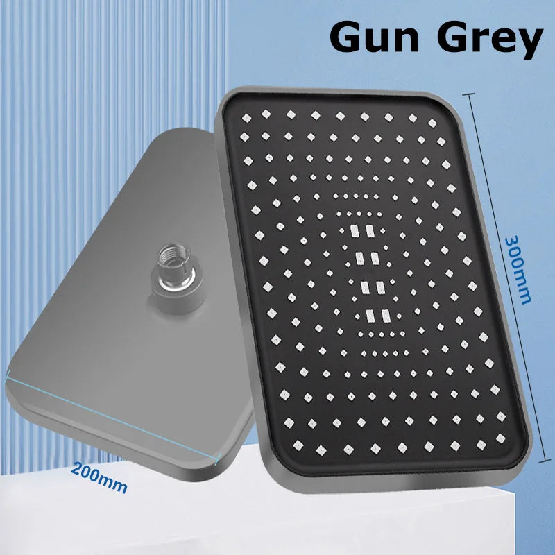 Shower Head | 12 Inch ABS High Pressure Rainfall | 360 Degree Adjustable Nozzle