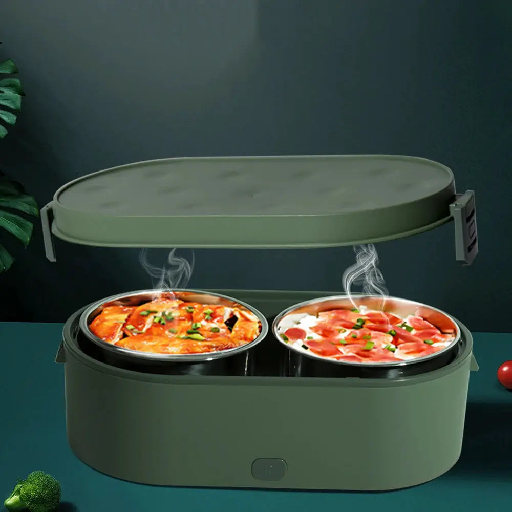 Portable Wireless USB Rechargeable Electric Lunch Box Food Warmer Travel Food Warmer School Outdoor Lunch Box Detachable from PriceLows™