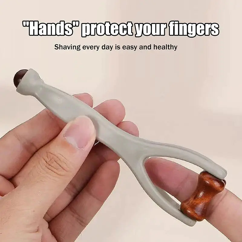 Solid Wood Finger Massager | 360 Degree Roller | Acupressure Stick