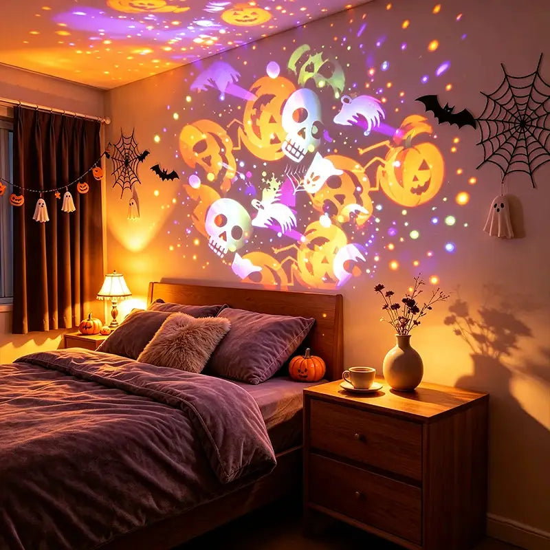 Halloween LED Projector Light | Rotating Lens | Indoor Outdoor Decor