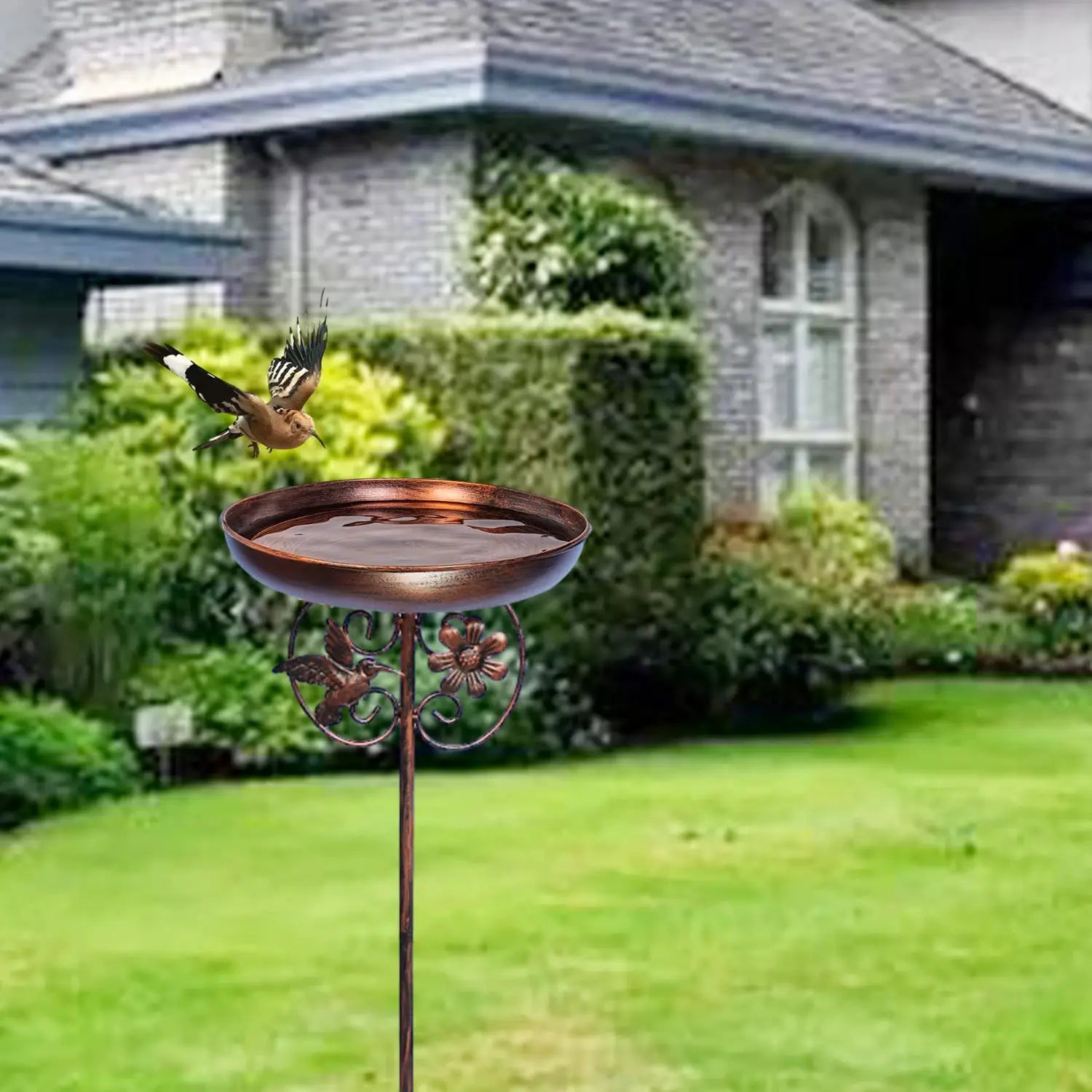 1PC Garden Metal Bird Bath/Feeder, Detachable Cast Iron Decorative Bird Feeder, Suitable for Garden, Patio, and Lawn Decorat from PriceLows™