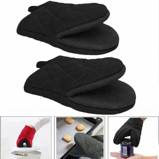 Oven Mitts | Heat Resistant 500F | Non Slip Grip | Short One Size