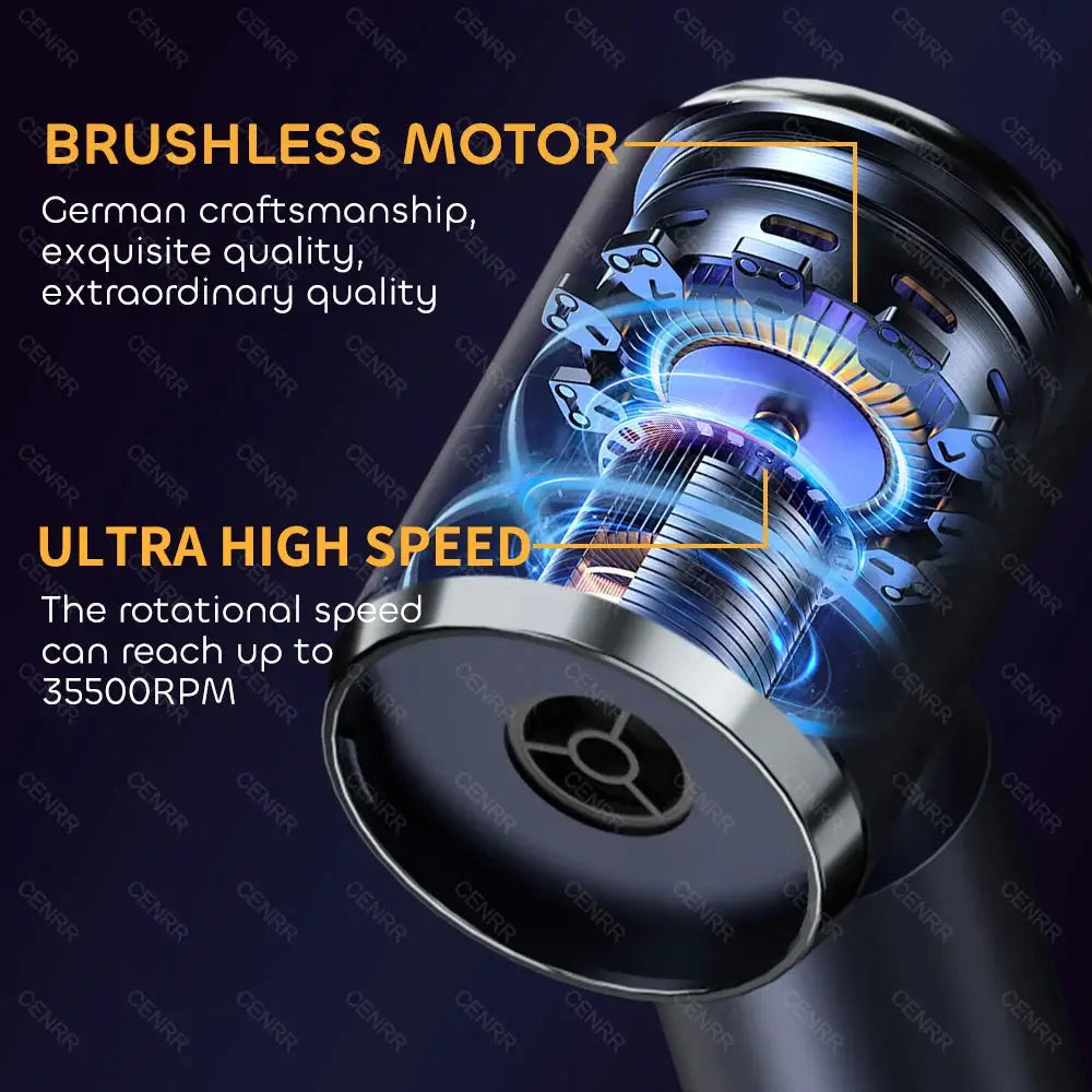 Mini Car Vacuum | Cordless Design | Compact Frame | Black