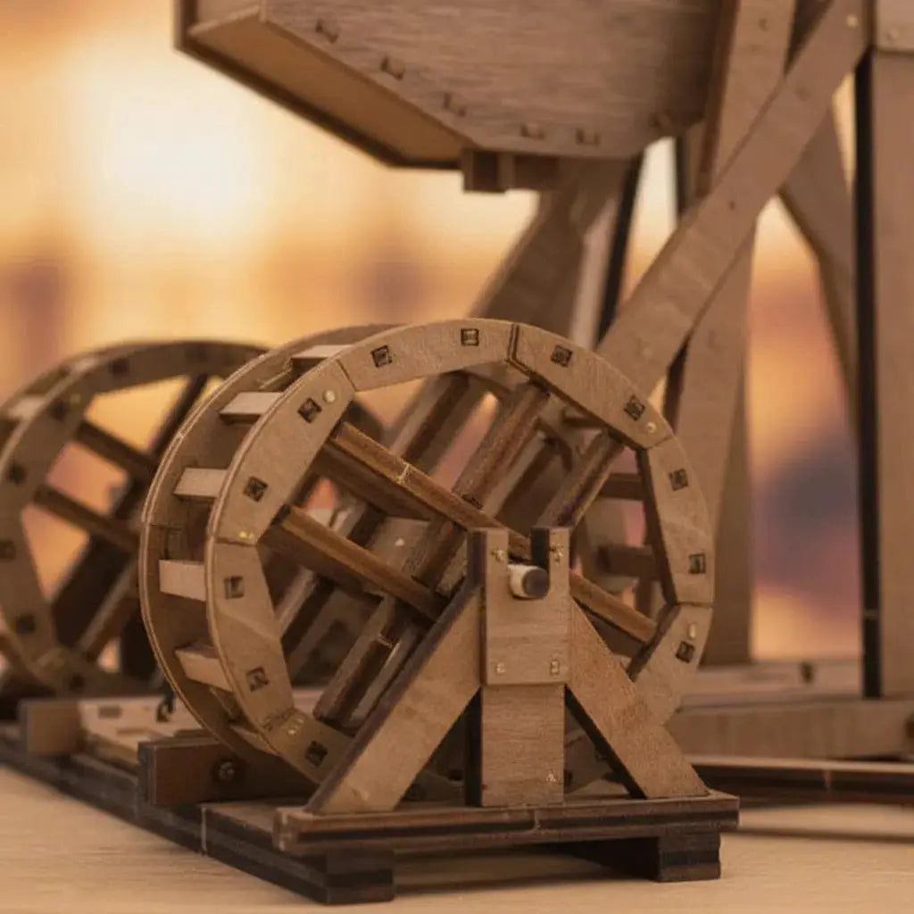 Ancient Catapult Building Kit - Wooden Tripod Trebuchet Model, DIY Historical Siege Engine for Adult Collection from PriceLows™