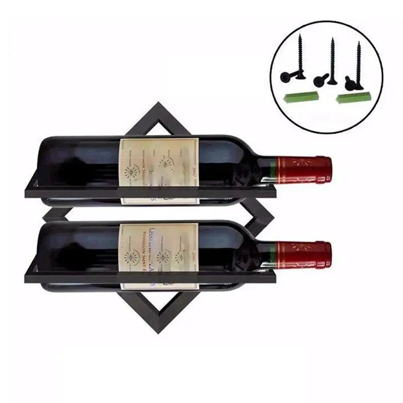 1PC Wall Mounted Upside Down Wine Rack Bottle Goblet Glass Holder Storage Organizer from PriceLows™