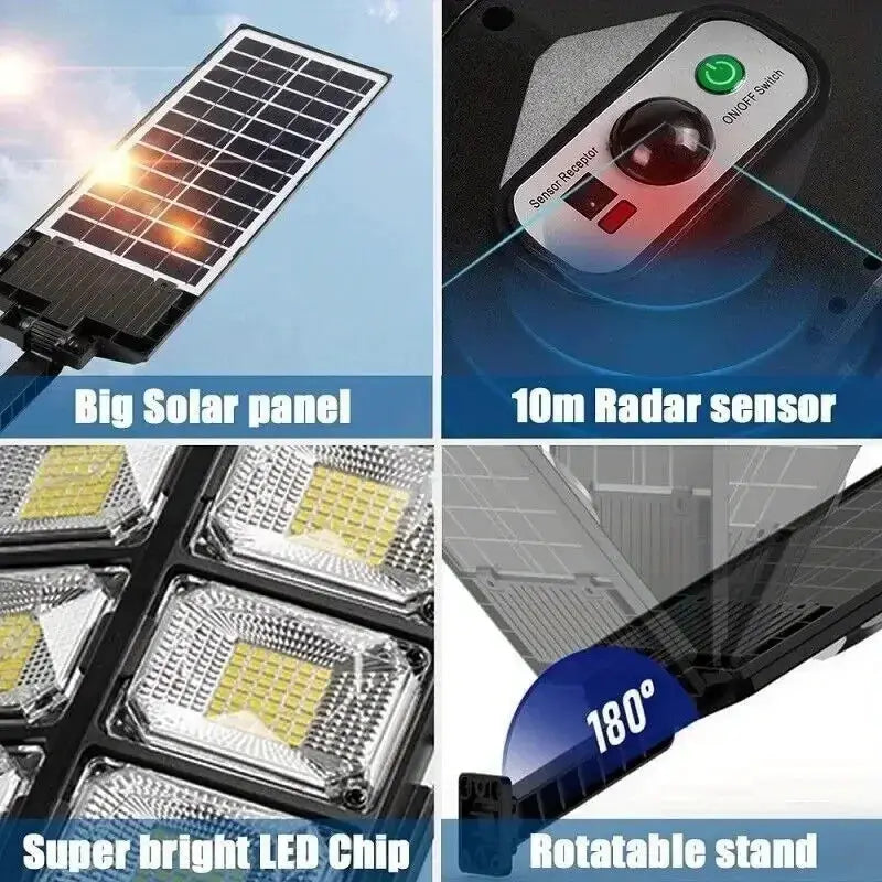 100000LM Ultra Powerful Solar Lamp With Remote Control Outdoor Solar Induction Street Yard Light IP65 Waterproof Garden Lights from PriceLows™