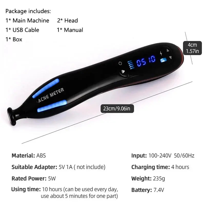 Plasma Pen | 5 Level Settings | USB Rechargeable | Face And Neck
