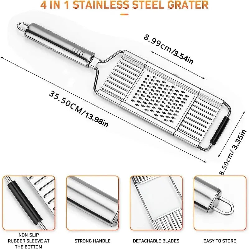 Vegetable Grater | Stainless Steel | Portable Manual