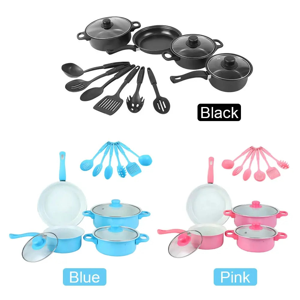 12Pcs Non Stick Cookware Set Milk Pot Maifan Stone Frying Pan with Lid Cooking Pot Set Stackable Pot Set for All Hob from PriceLows™