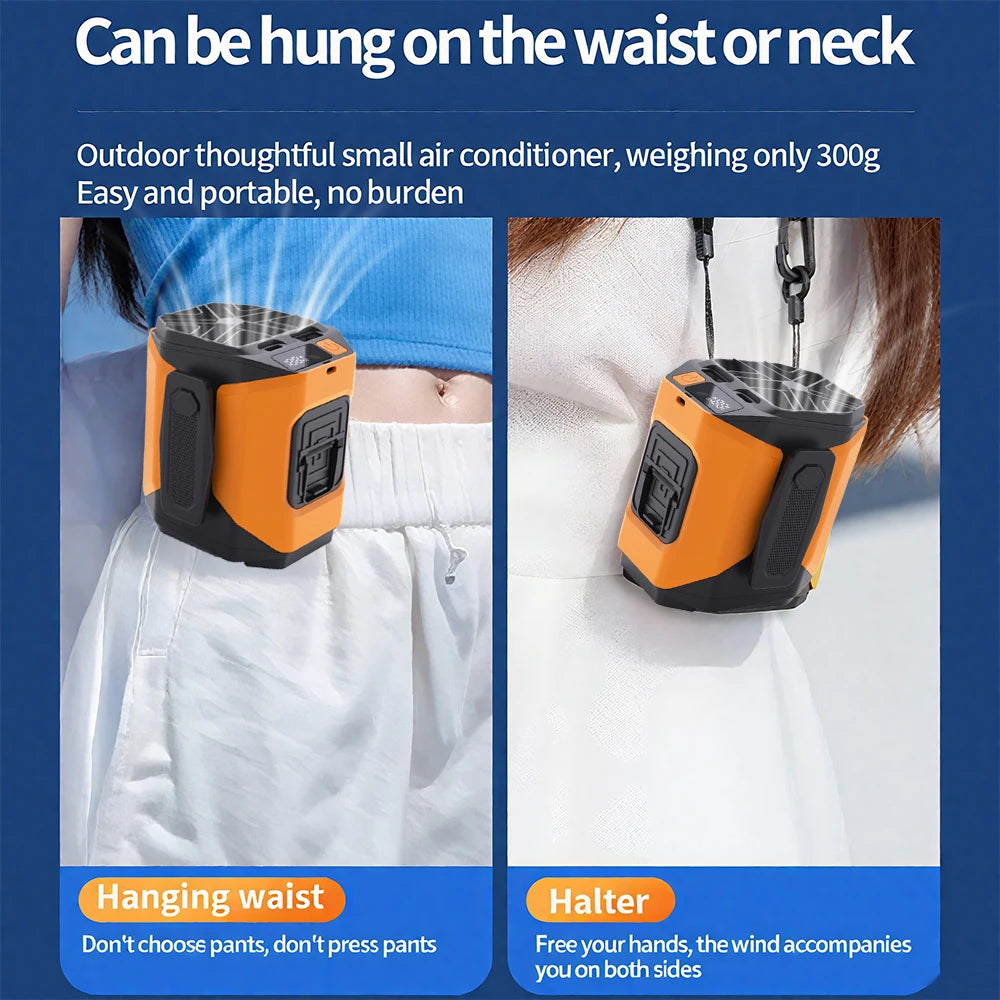 Neck Fan | Phone Charging | LED Light | Outdoor Working