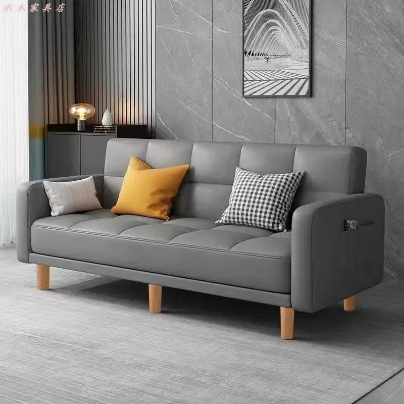 Sofa Bed | Composite Fabrics | Wood Frame | Single Or Double