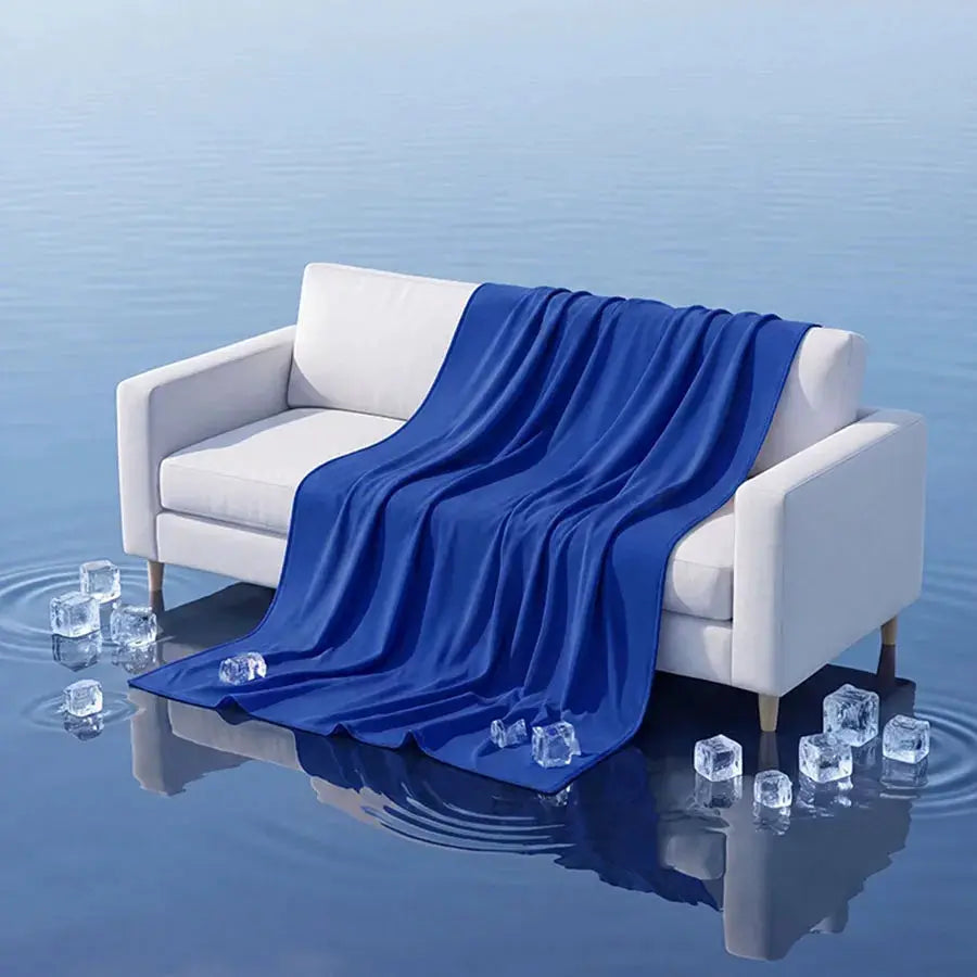 Summer Ice Silk Cooling Blanket | Lightweight Breathable | Multi Color