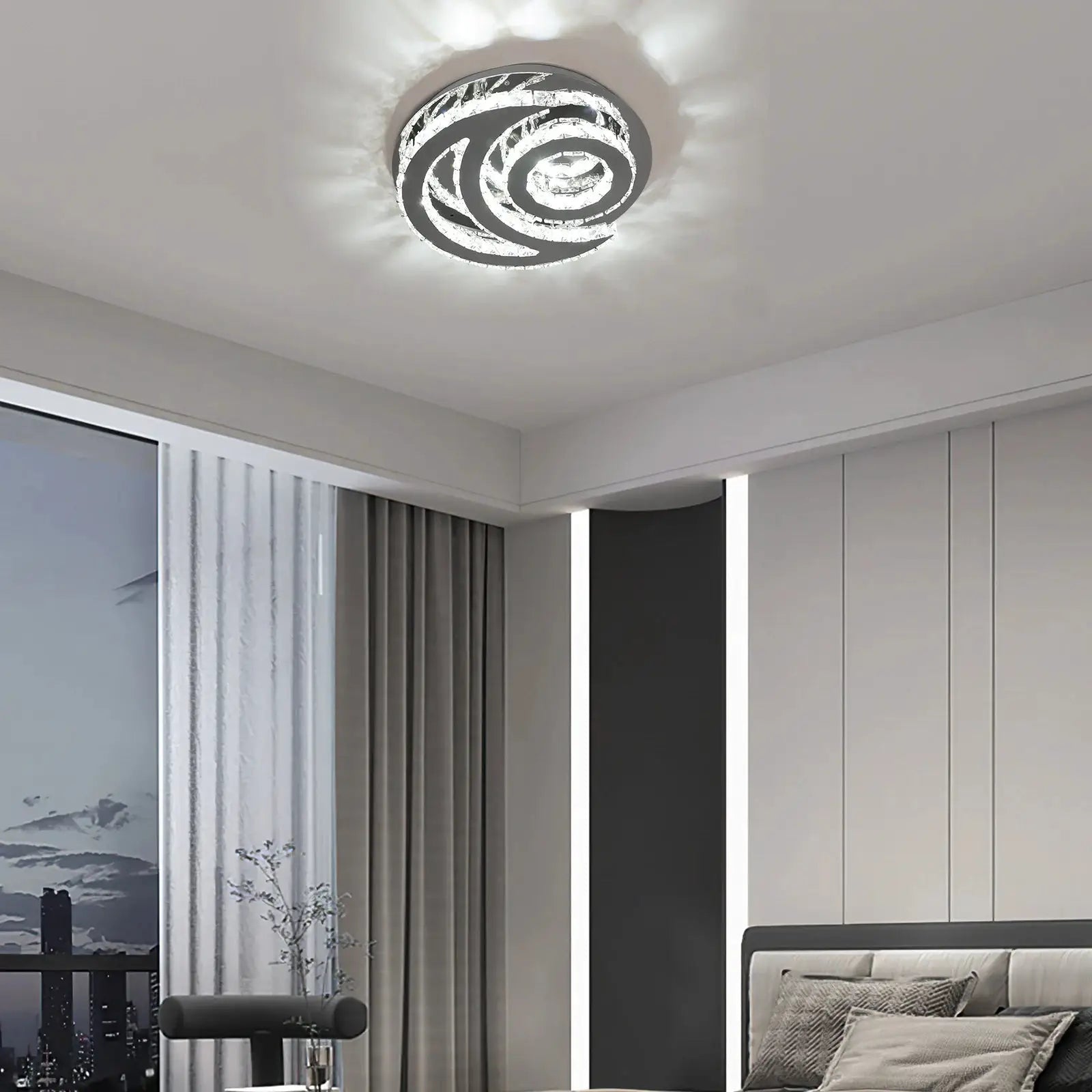 LED Ceiling Light Cold White Light, Modern Ceiling Light, Embedded Ceiling Light for Kitchen, Living Room, Bedroom, Balcony from PriceLows™