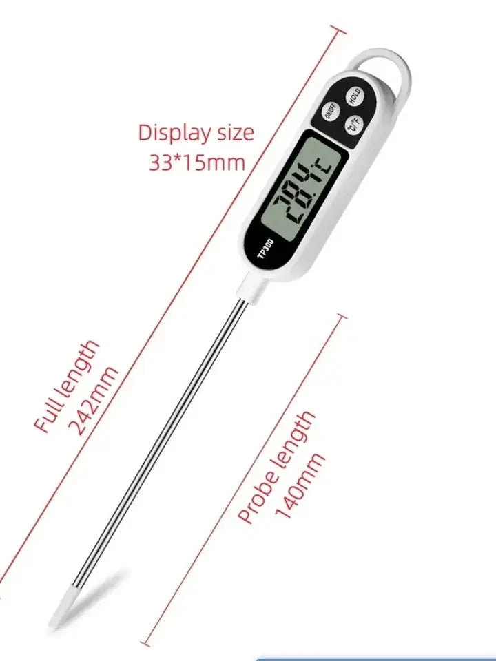 Food Thermometer | Range -50C To 300C | LCD Display | One Size