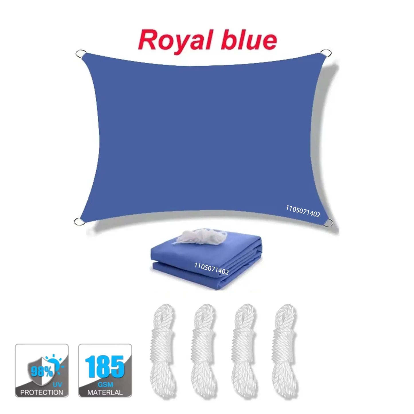 Waterproof Sun Shade Sail | Uv Block | D-Rings | Rectangular