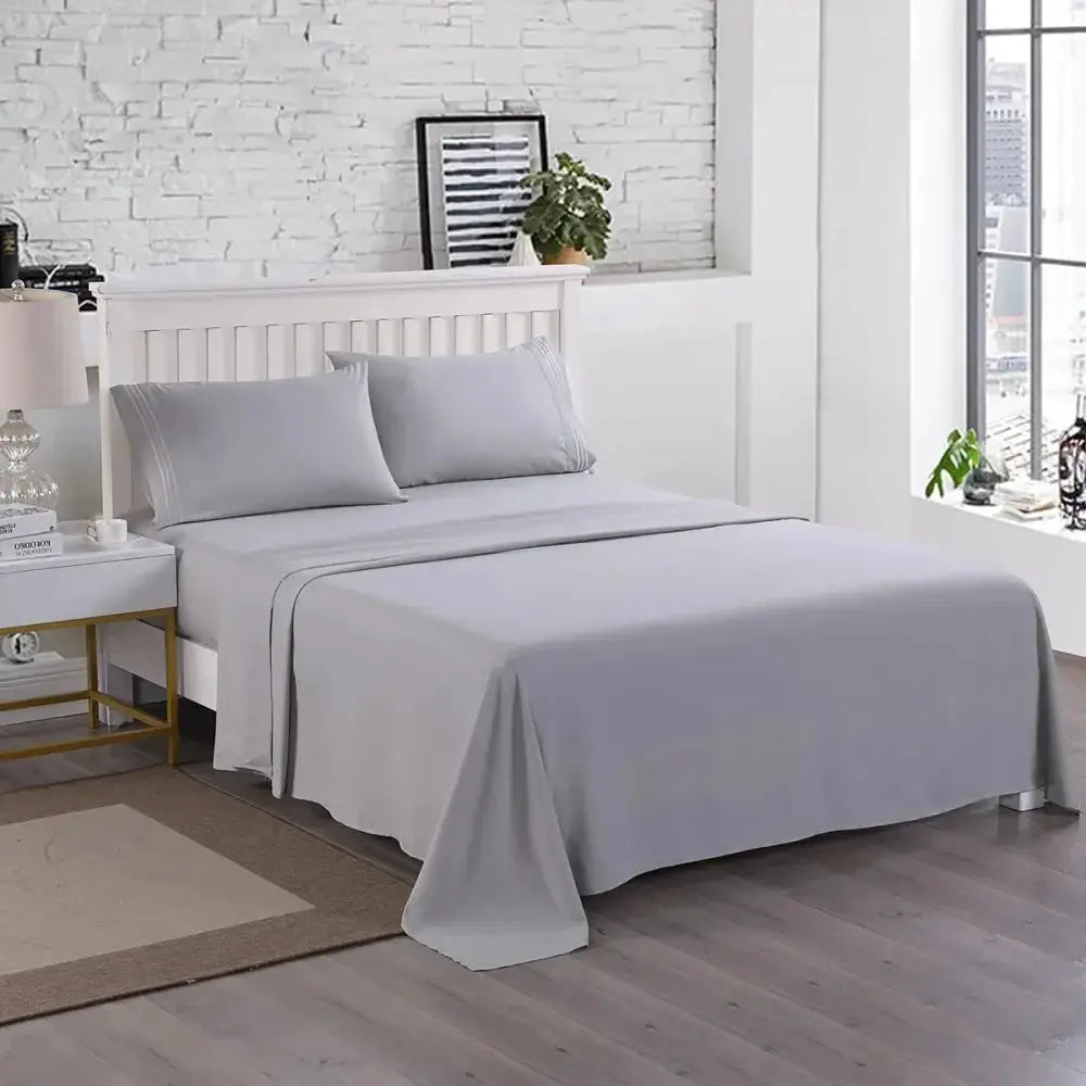 4 Piece Bed Sheet Set, Hotel Quality Luxury Double Brushed Microfiber Bed Sheets Breathable Easter Day from PriceLows™