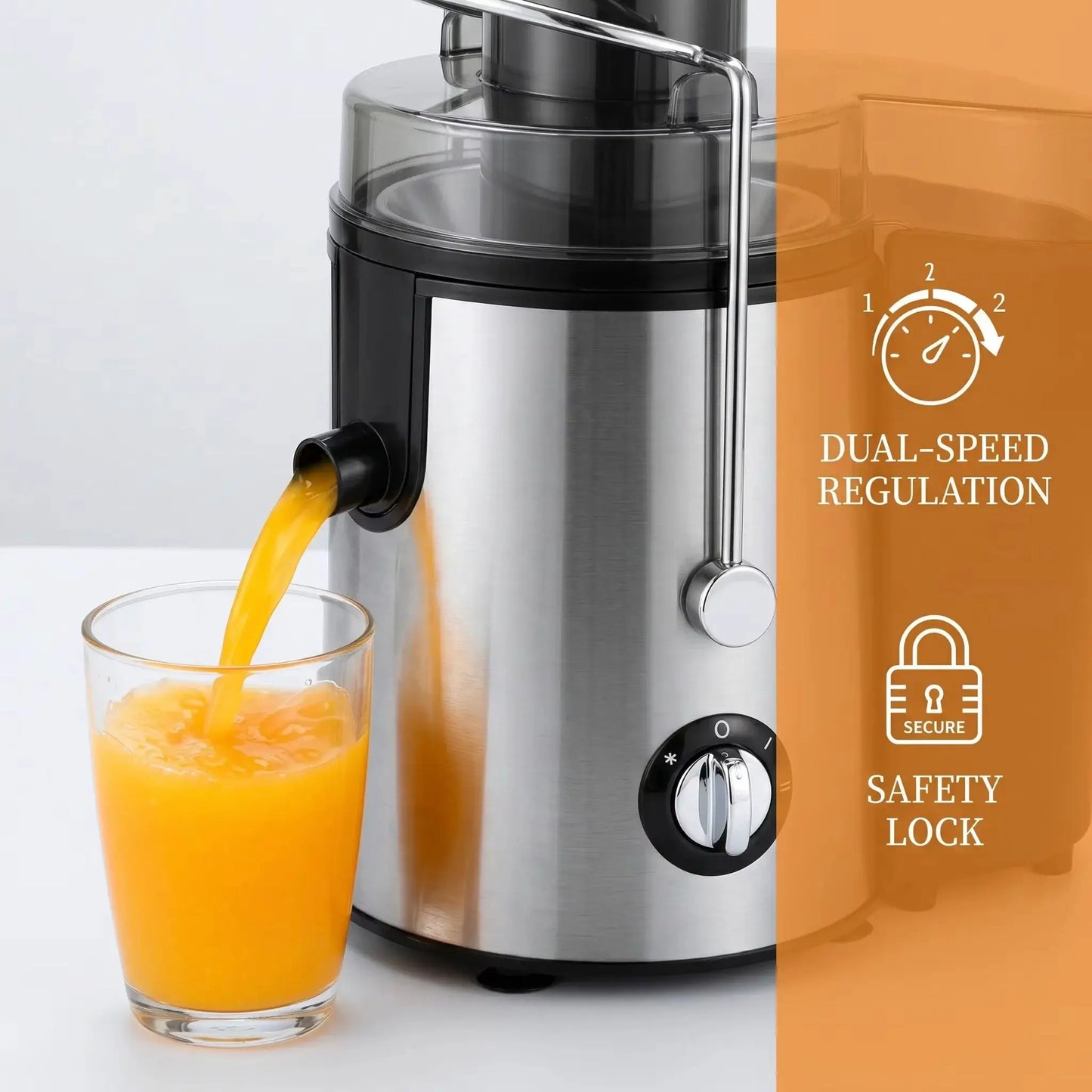 Bestselling Stainless Steel Juicer! 800W High Power, Residue-Free Fresh Juice, Healthy Drinks Made Effortlessly from PriceLows™