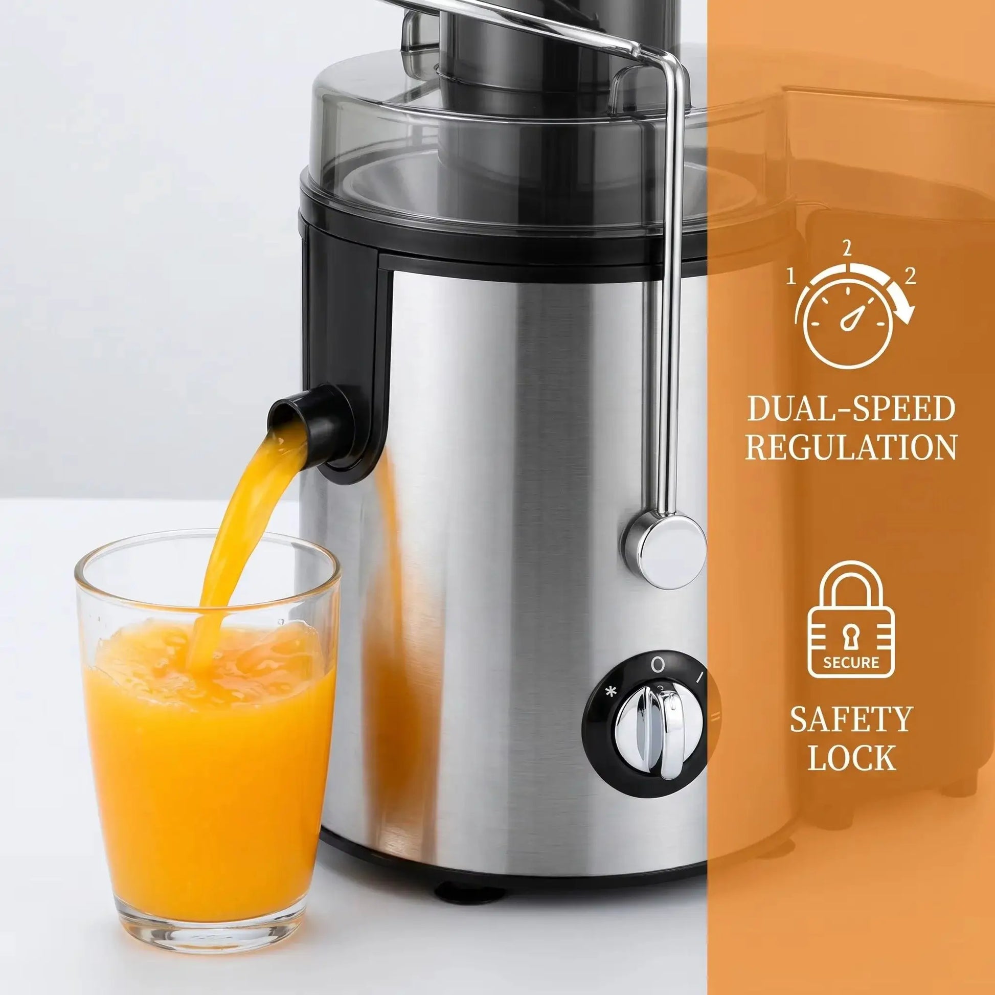 Bestselling Stainless Steel Juicer! 800W High Power, Residue-Free Fresh Juice, Healthy Drinks Made Effortlessly from PriceLows™