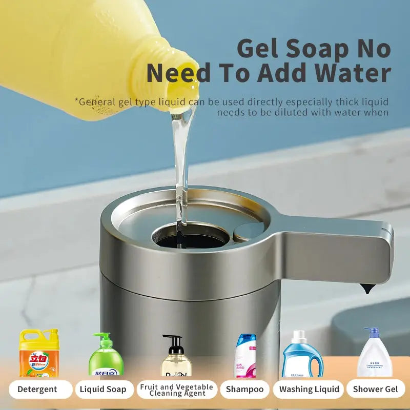 Kitchen Soap Machine Automatic Sensor Out of Hand Sanitizer Smart Electric Body Wash Soap Dispenser 304 Stainless Steel from PriceLows™