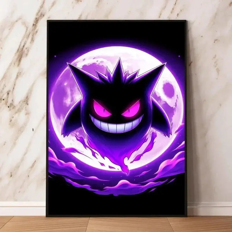 Cartoon Anime Pokemon Gengar Character Poster Print Kids Room Bedroom Decoration Painting Children's Holiday Gifts Classic from PriceLows™