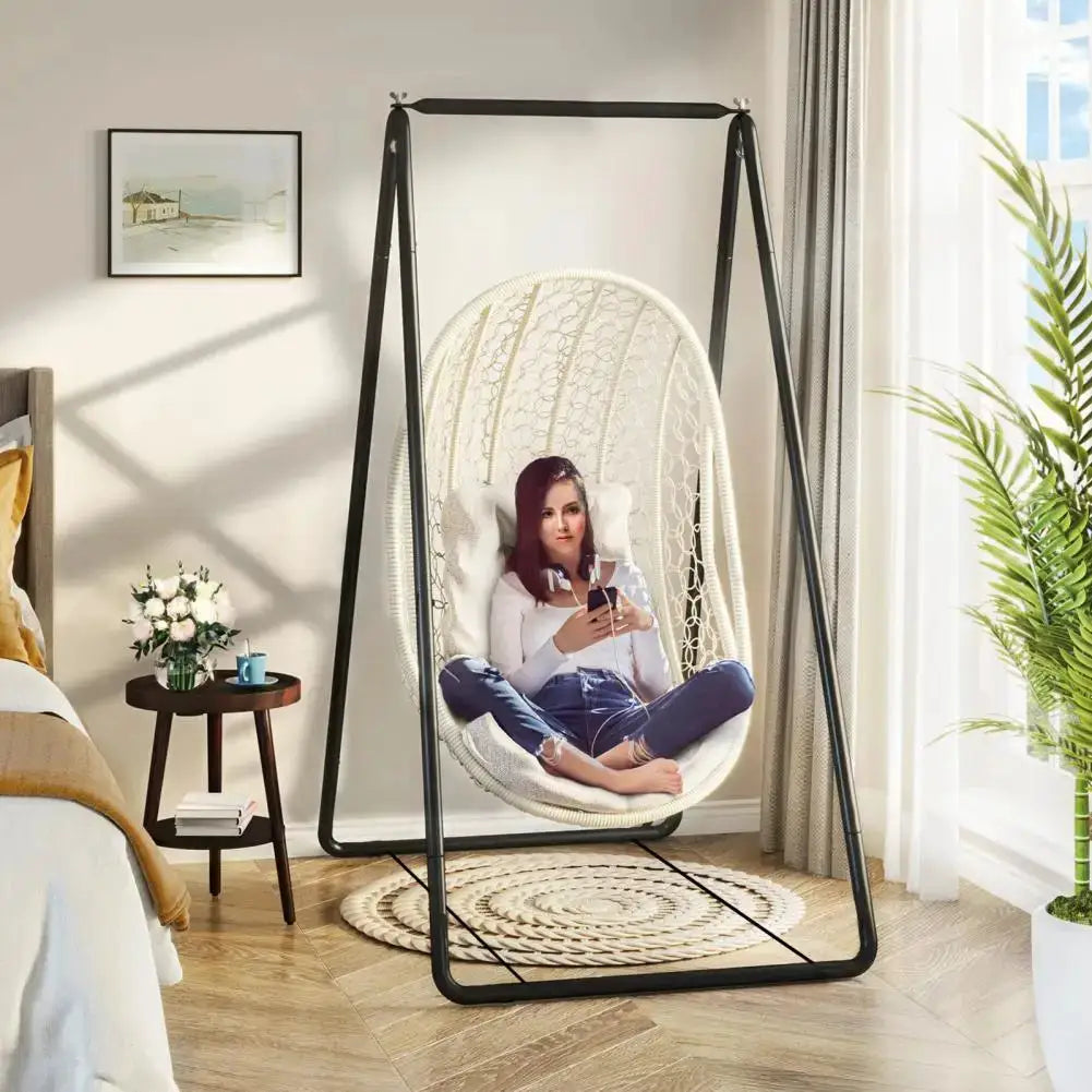 A-Frame Heavy-Duty Anti-Deformation Hammock Chair Stand | Metal Support Rack for Strong Load Bearing | Outdoor Swing Seat from PriceLows™